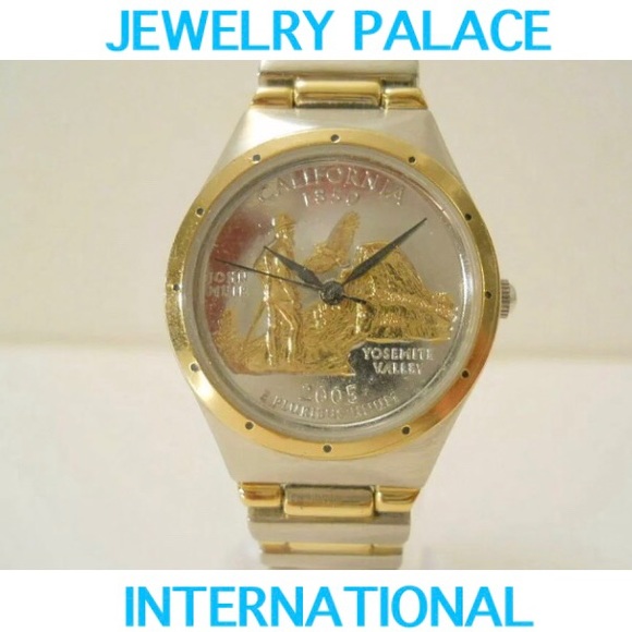 Two- Tone Stainless Steel California Quarter Watch - Picture 1 of 8